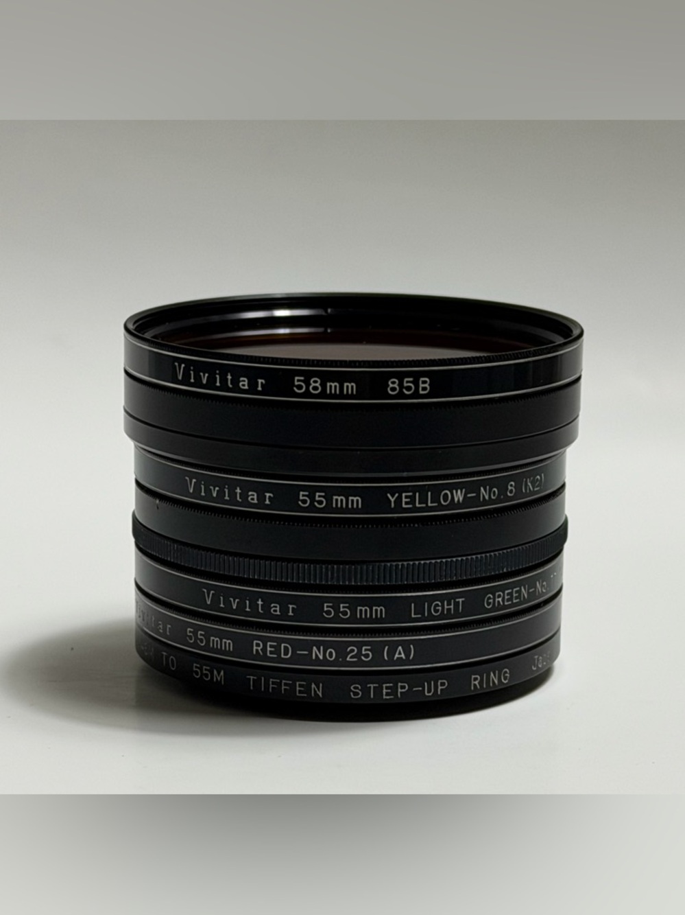 Vintage Camera Filter Lot Vivitar Hoya 55mm 58mm Polarizer + Kit
